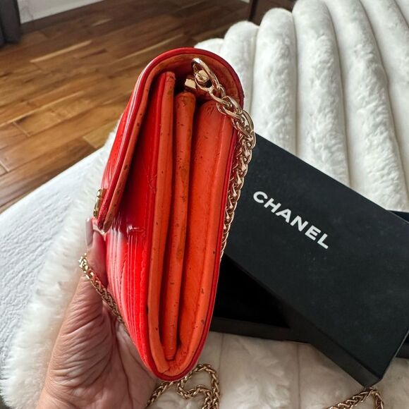 Chanel Red Quilted Boy Flap Wallet - Picture 12 of 16